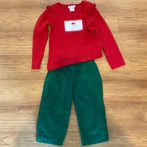 Girls Christmas outfit 2T